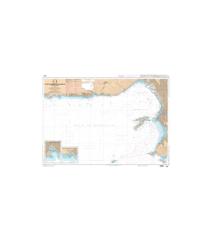 Carte Marine Shom 7392 L Du Cap Couronne Au Cap Croisette Golfe