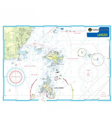 carte marine Carte marine plastifiée Mininav Lavezzi ÉPUISÉ navica