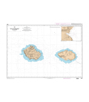 Carte Marine Shom 6497 Ile De La Possession Ile De L Est Carte